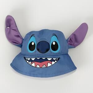 Disney Lilo & Stitch Toddler Bucket Hat 52cm Blue 3D Ears Face Graphic Official